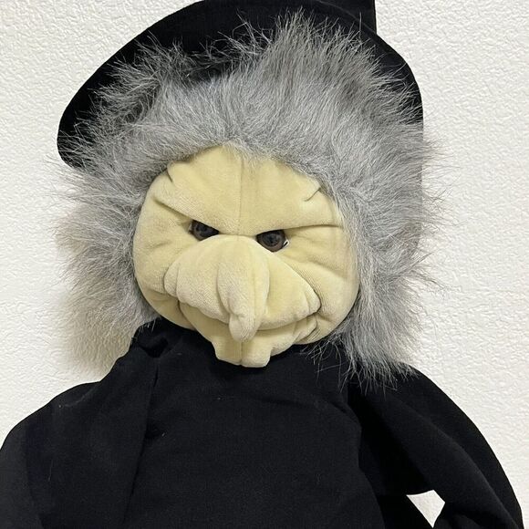 Vintage Folkmanis Folktails Witch Puppet 26" Plush Toy Halloween - Picture 3 of 13